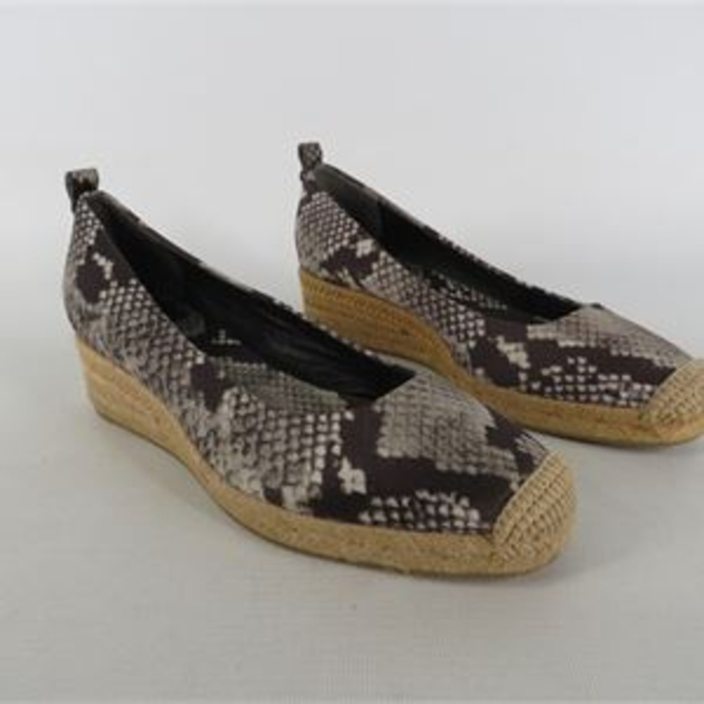 Tory Burch Snake Heather Espadrille Wedges
